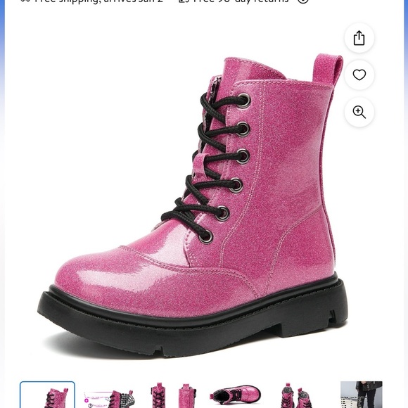 Dadwen girls combat boot nwot - Picture 1 of 3